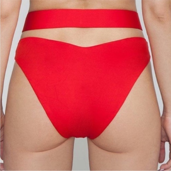 Monica Hansen Beachwear - Red Two Piece Women's Swimsuit - Picture 16 of 16